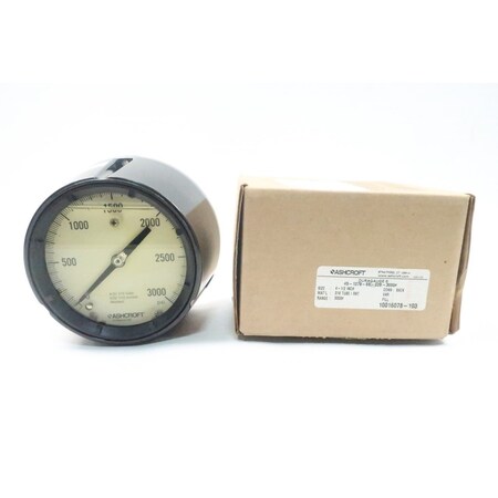 Ashcroft Pressure Gauge 4-1/2in 0-3000psi 1/4in Npt 45-1279-SS-02B-3000